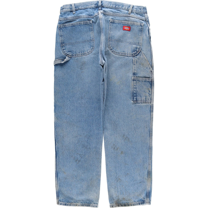 Dickies Relaxed Fit Denim Painter Pants Men's W37 cotton blue type Vintage Second Hand