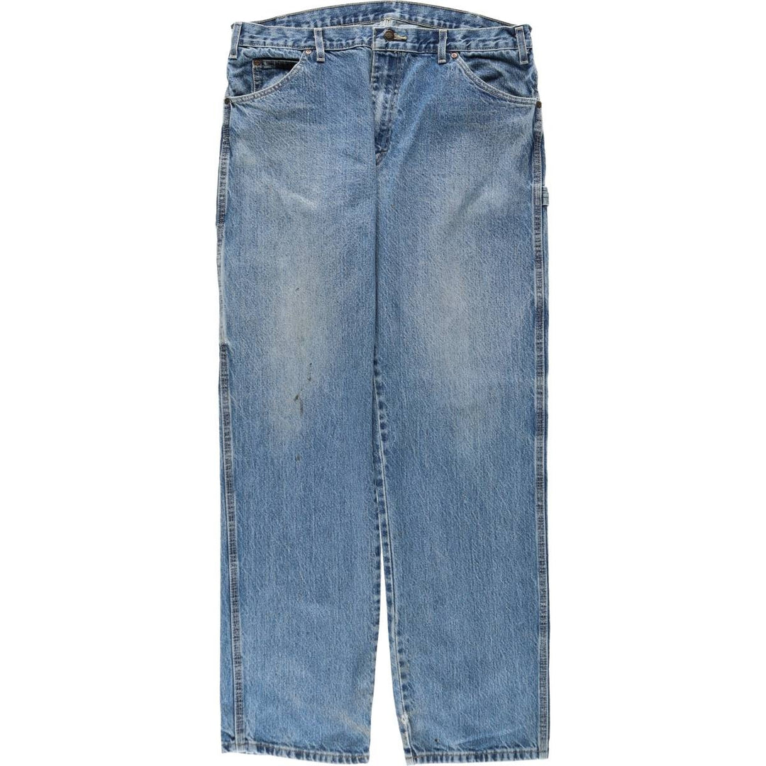 Dickies denim painter pants for men, equivalent to W37 cotton Blue type light blue Vintage Second Hand
