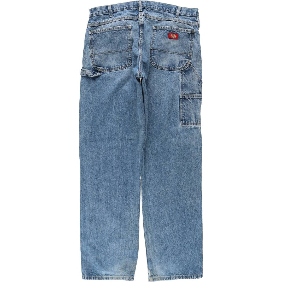 Dickies denim painter pants for men, equivalent to W37 cotton Blue type light blue Vintage Second Hand