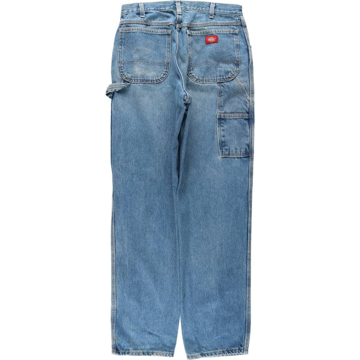 Dickies denim painter pants for men, equivalent to W32 cotton Blue type light blue Vintage Second Hand