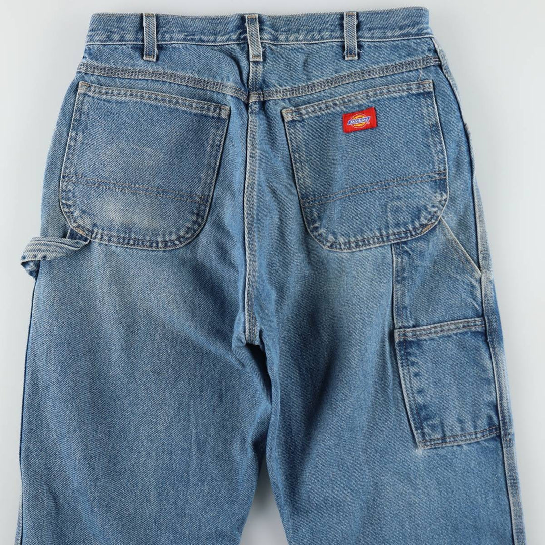 Dickies denim painter pants for men, equivalent to W32 cotton Blue type light blue Vintage Second Hand