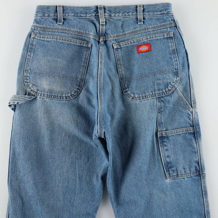 Dickies denim painter pants for men, equivalent to W32 cotton Blue type light blue Vintage Second Hand