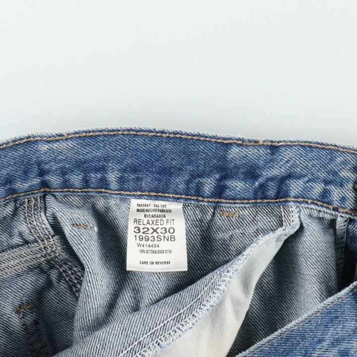 Dickies Relaxed Fit Paint Denim Painter Pants, Men's W32 (approx.) cotton Blue type light blue Vintage Second Hand
