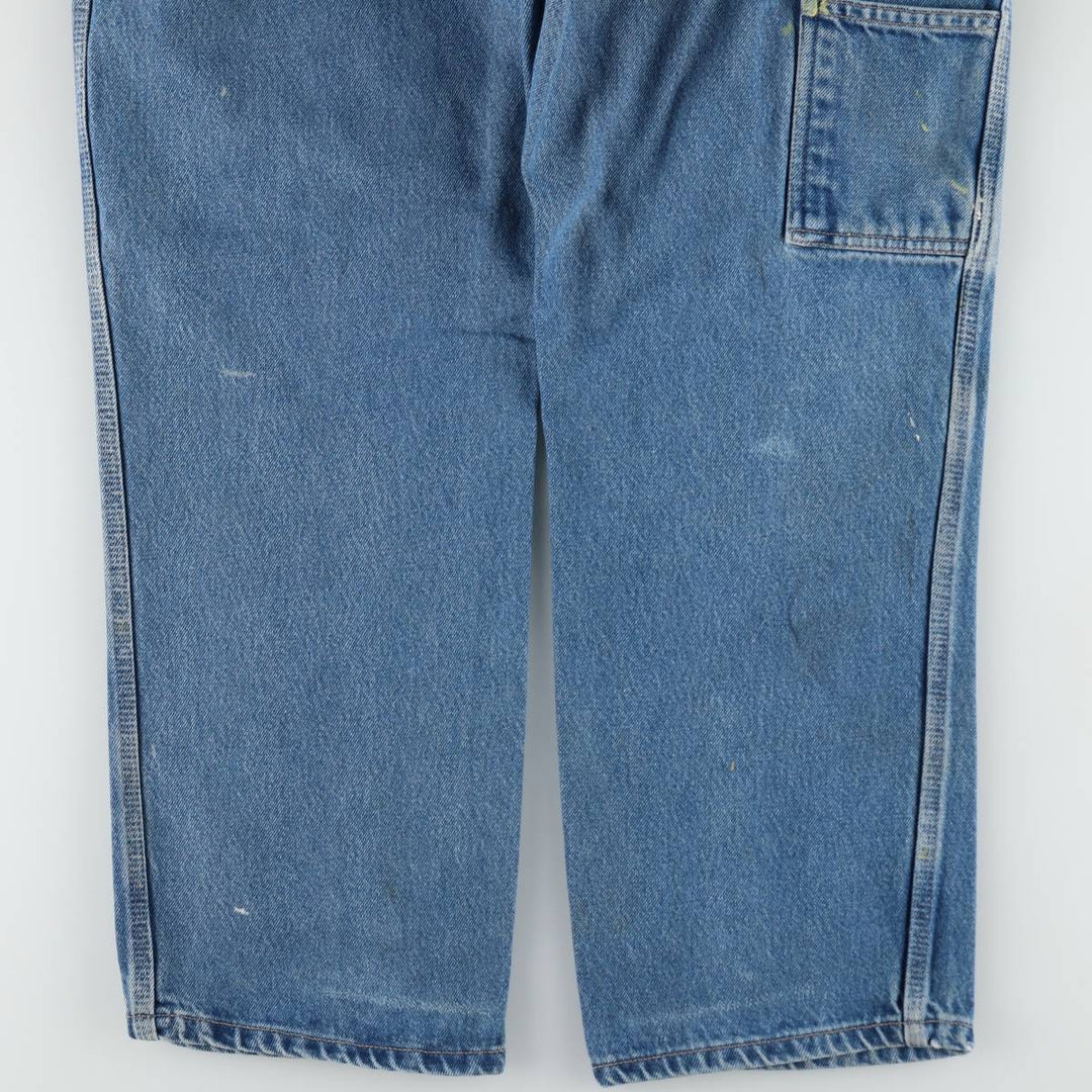 Dickies Relaxed Fit Paint Denim Painter Pants, Men's W32 (approx.) cotton Blue type light blue Vintage Second Hand