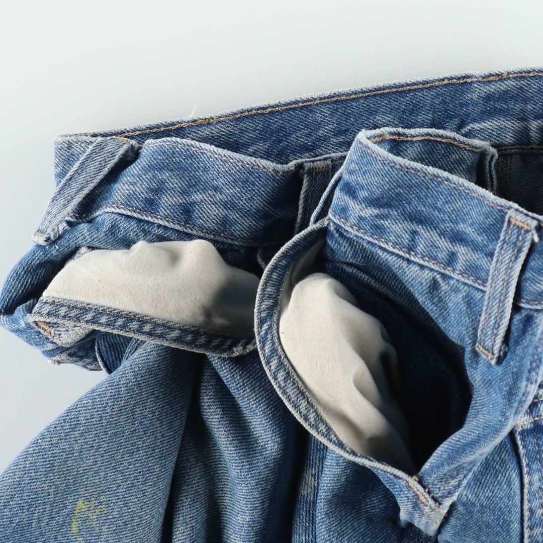 Dickies Relaxed Fit Paint Denim Painter Pants, Men's W32 (approx.) cotton Blue type light blue Vintage Second Hand
