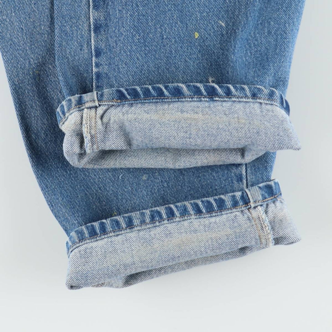 Dickies Relaxed Fit Paint Denim Painter Pants, Men's W32 (approx.) cotton Blue type light blue Vintage Second Hand