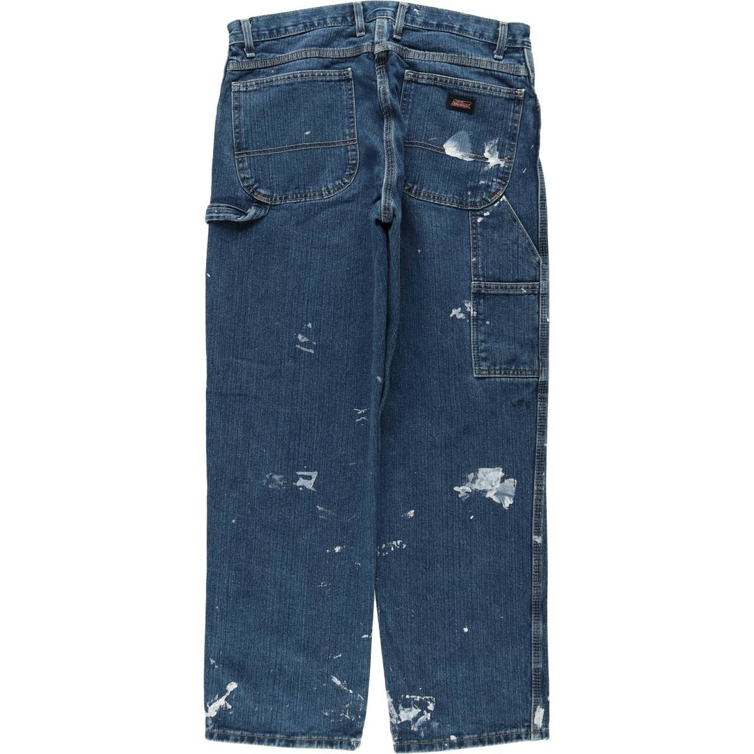 Dickies Paint Denim Painter Pants, Men's W34 (approx.) cotton blue type Vintage Second Hand