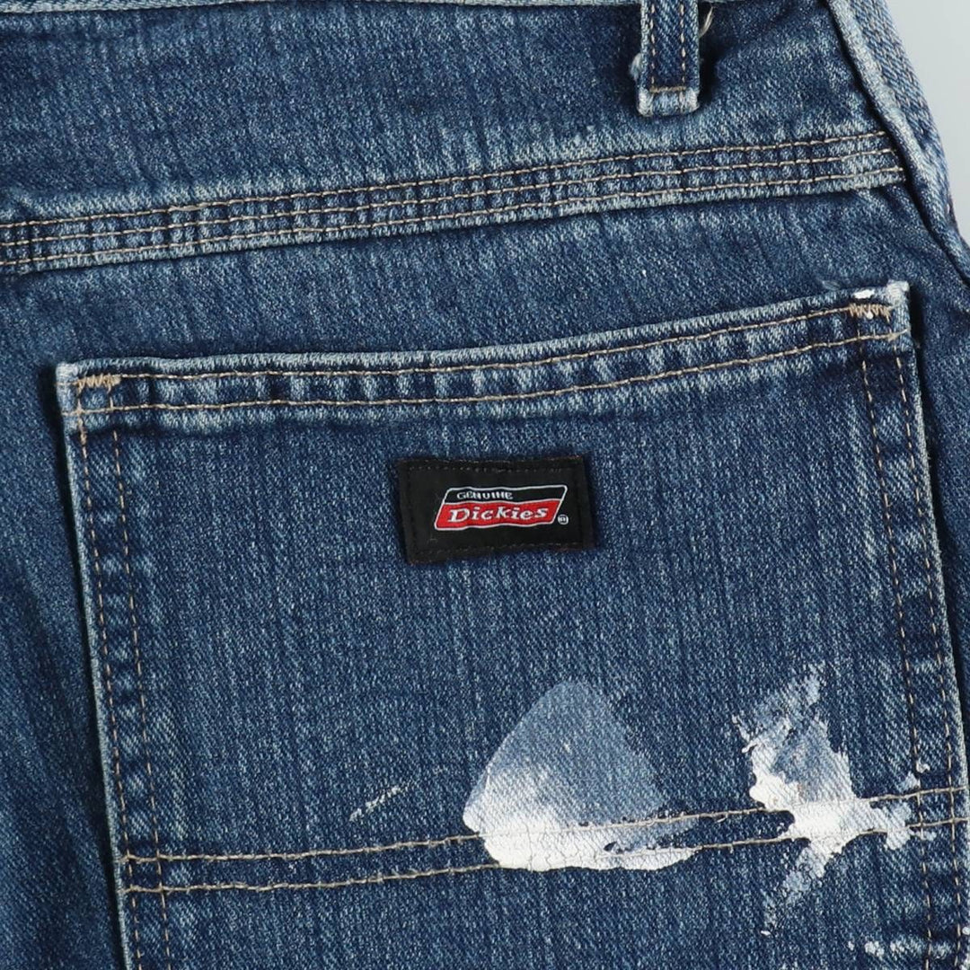 Dickies Paint Denim Painter Pants, Men's W34 (approx.) cotton blue type Vintage Second Hand