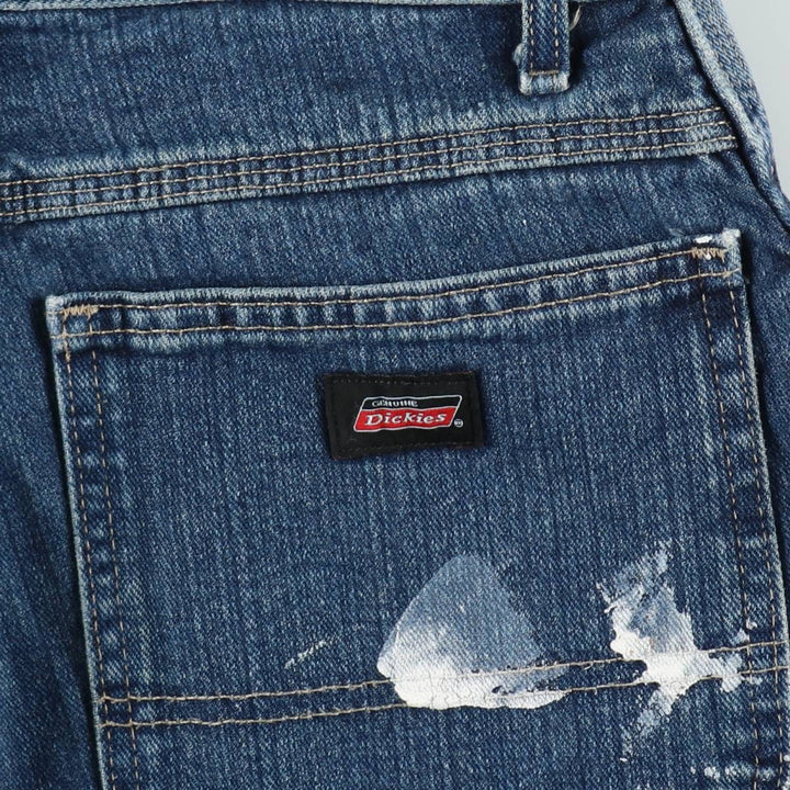 Dickies Paint Denim Painter Pants, Men's W34 (approx.) cotton blue type Vintage Second Hand