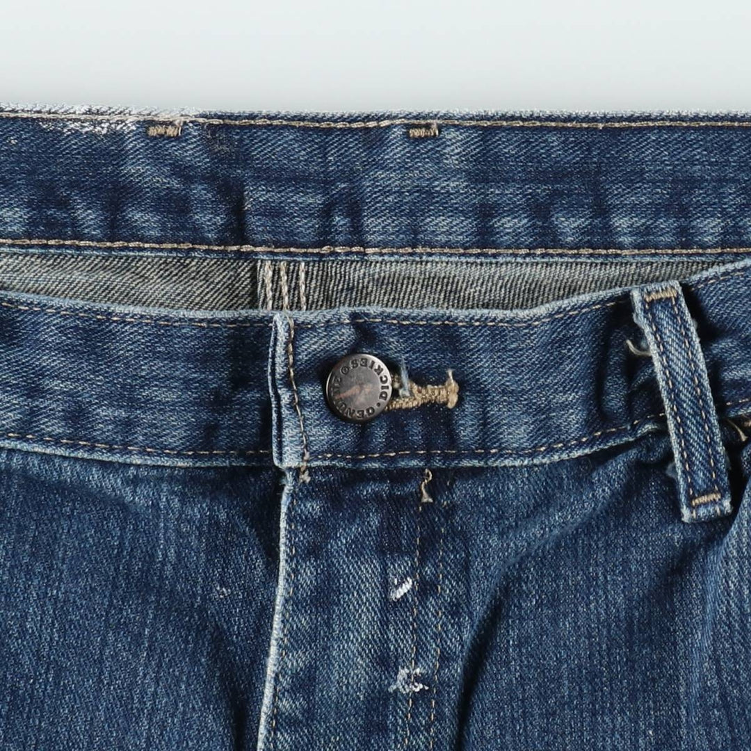 Dickies Paint Denim Painter Pants, Men's W34 (approx.) cotton blue type Vintage Second Hand