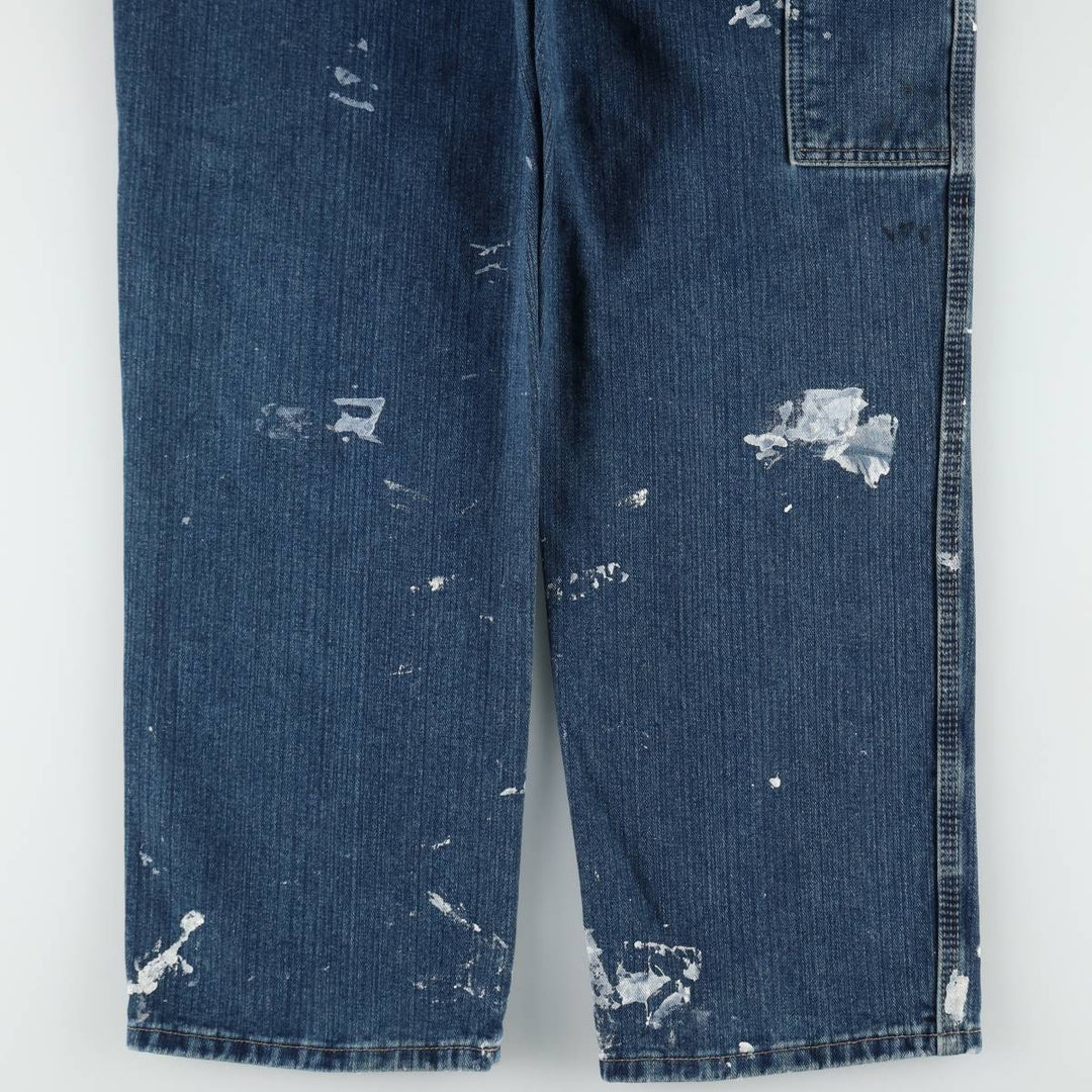 Dickies Paint Denim Painter Pants, Men's W34 (approx.) cotton blue type Vintage Second Hand