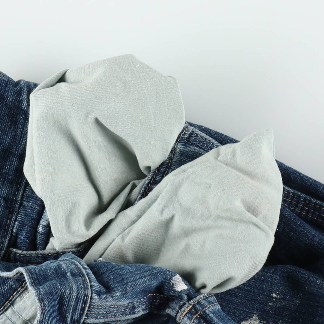 Dickies Paint Denim Painter Pants, Men's W34 (approx.) cotton blue type Vintage Second Hand