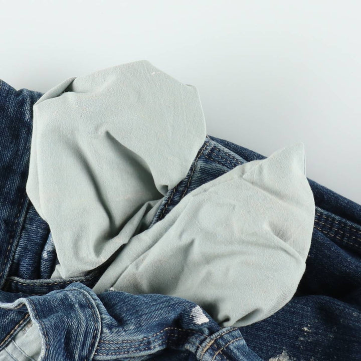 Dickies Paint Denim Painter Pants, Men's W34 (approx.) cotton blue type Vintage Second Hand