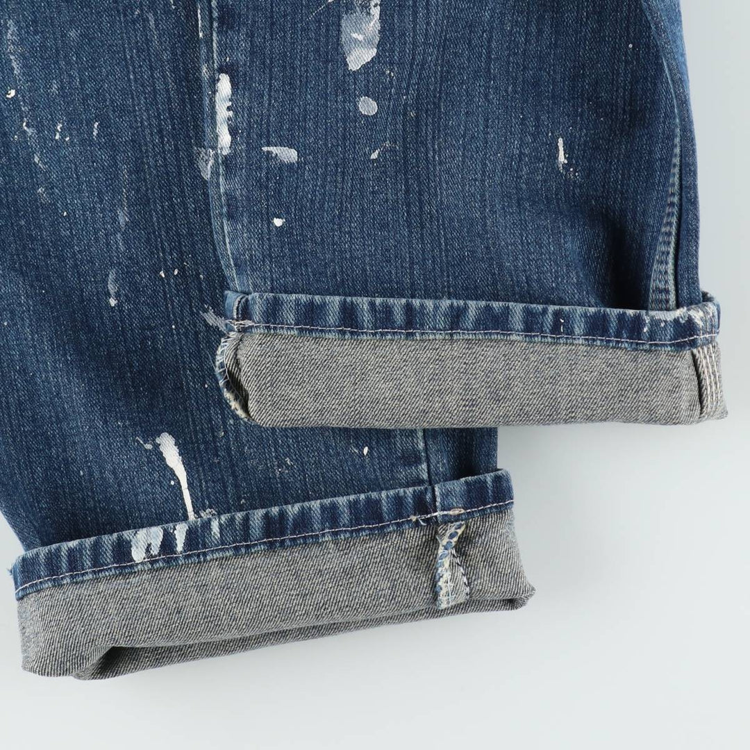 Dickies Paint Denim Painter Pants, Men's W34 (approx.) cotton blue type Vintage Second Hand
