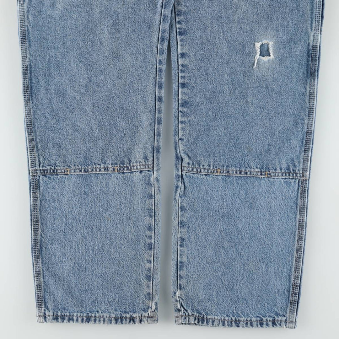 Dickies Relaxed Fit Double Knee Denim Painter Pants, Men's W34 (approx.) cotton Blue type light blue Vintage Second Hand