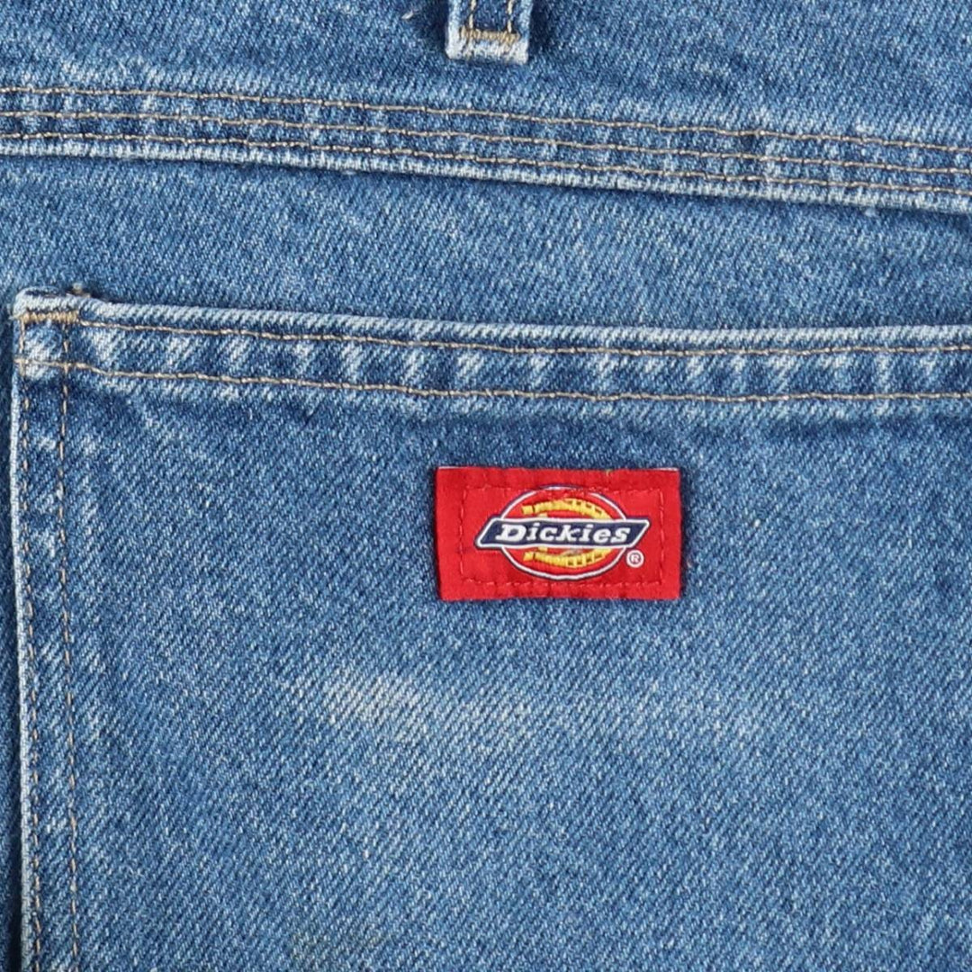 Dickies denim painter pants for men, equivalent to W35 cotton blue type Vintage Second Hand