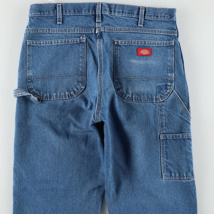 Dickies denim painter pants for men, equivalent to W35 cotton blue type Vintage Second Hand