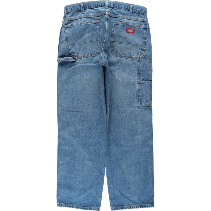 Dickies denim painter pants for men, equivalent to W35 cotton blue type Vintage Second Hand