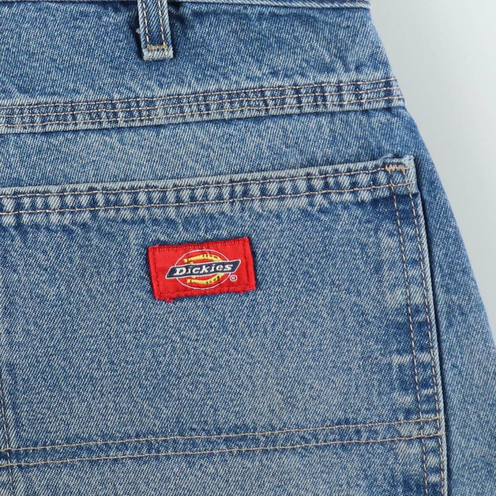 Dickies denim painter pants for men, equivalent to W35 cotton blue type Vintage Second Hand