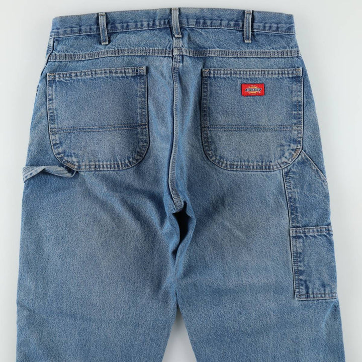 Dickies denim painter pants for men, equivalent to W35 cotton blue type Vintage Second Hand