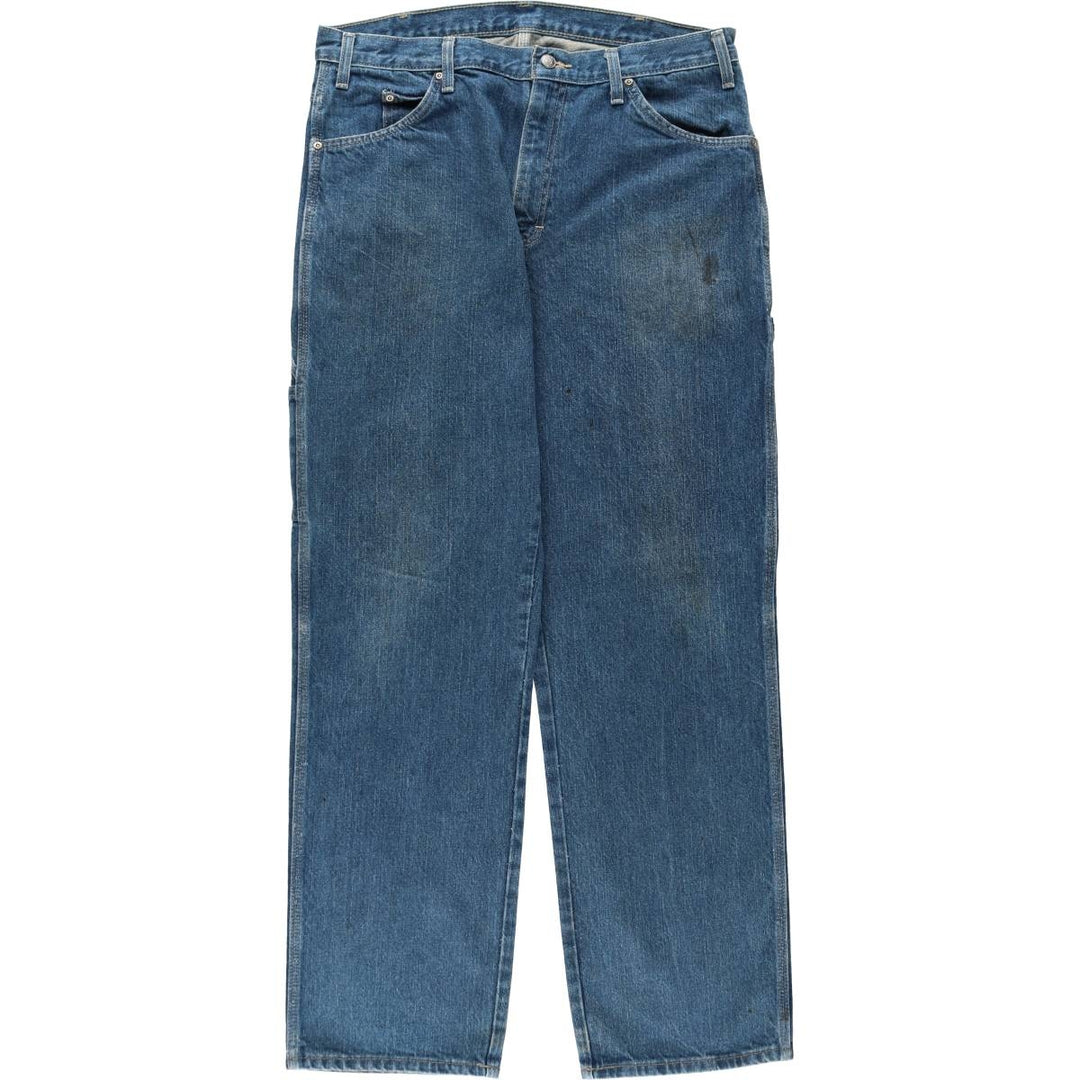 Dickies denim painter pants for men, equivalent to w36 cotton blue type Vintage Second Hand