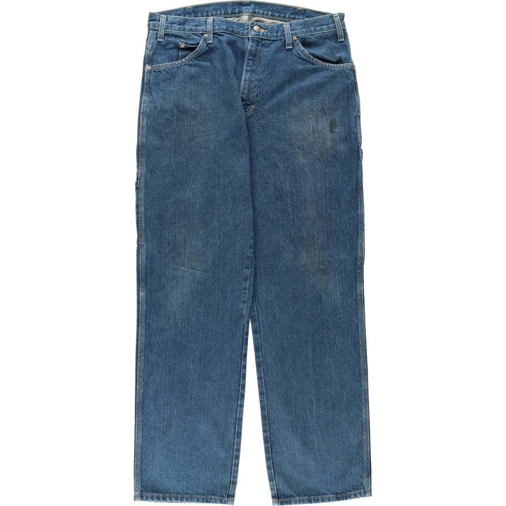 Dickies denim painter pants for men, equivalent to w36 cotton blue type Vintage Second Hand