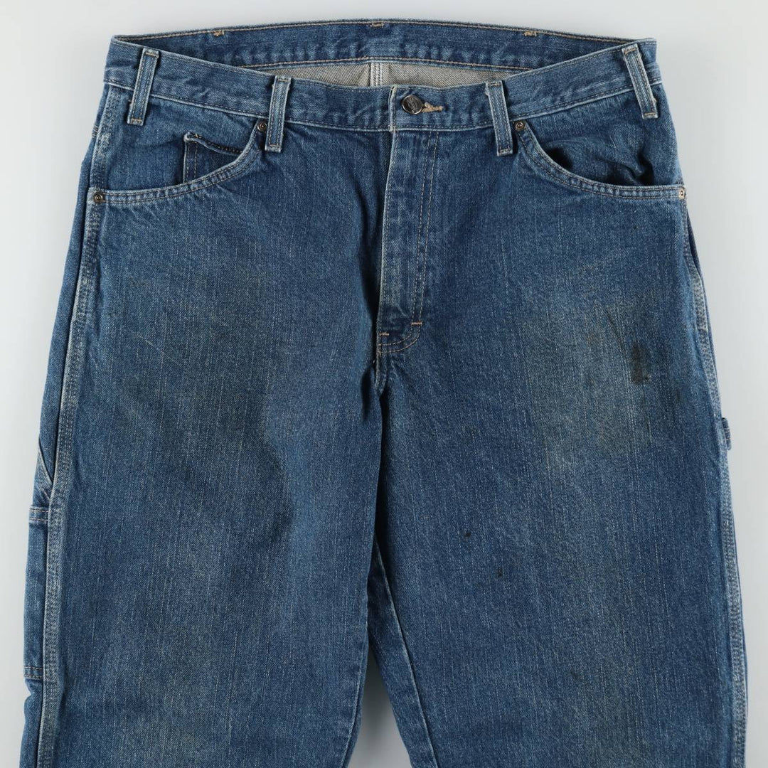 Dickies denim painter pants for men, equivalent to w36 cotton blue type Vintage Second Hand