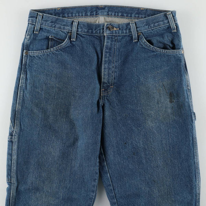 Dickies denim painter pants for men, equivalent to w36 cotton blue type Vintage Second Hand