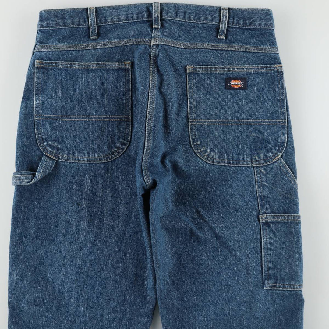 Dickies denim painter pants for men, equivalent to w36 cotton blue type Vintage Second Hand