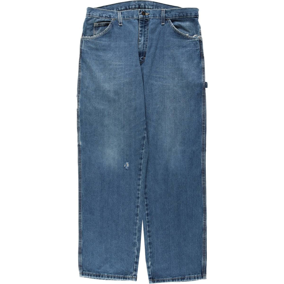 Dickies denim painter pants for men, equivalent to W35 cotton blue type Vintage Second Hand