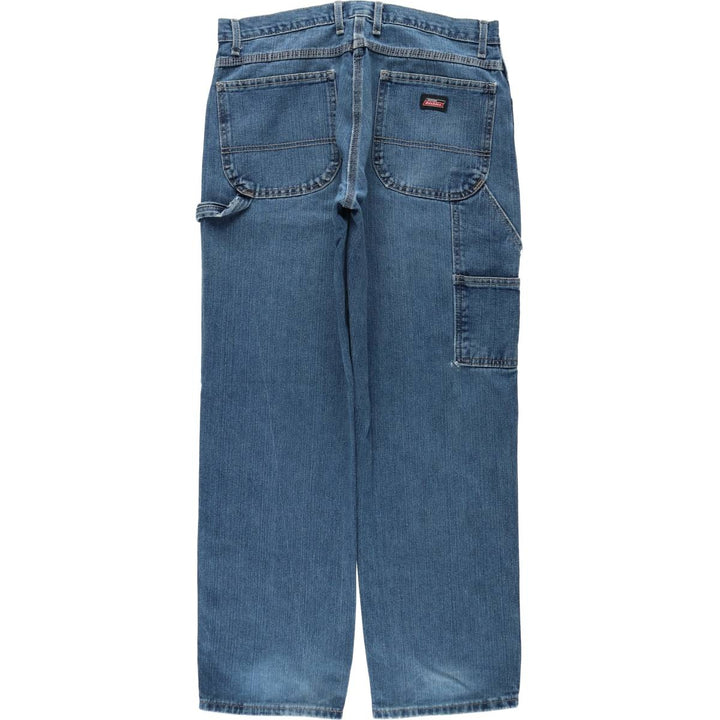 Dickies denim painter pants for men, equivalent to W35 cotton blue type Vintage Second Hand