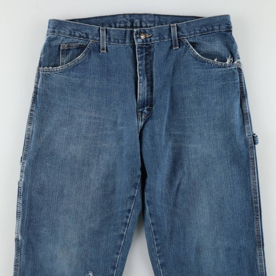 Dickies denim painter pants for men, equivalent to W35 cotton blue type Vintage Second Hand