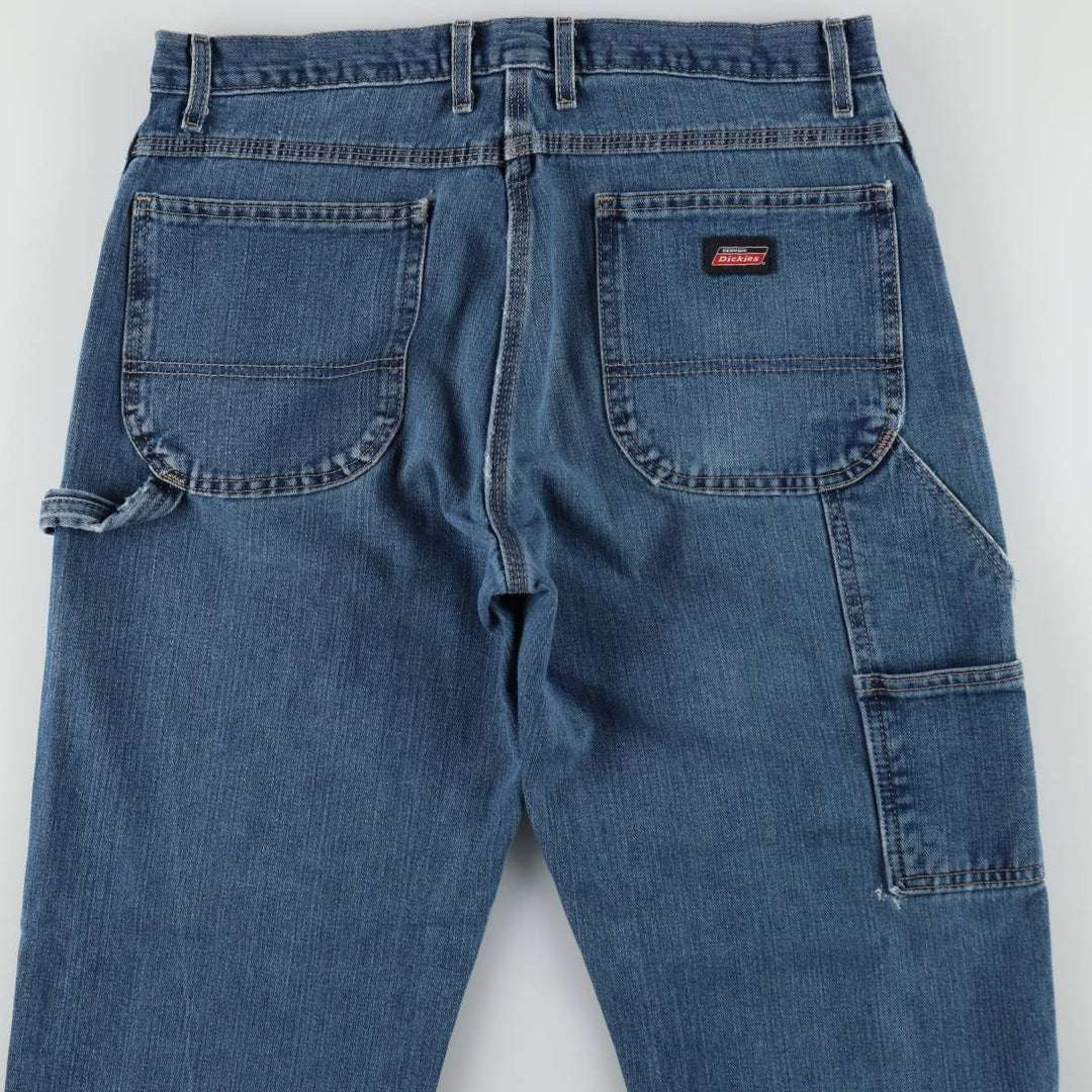 Dickies denim painter pants for men, equivalent to W35 cotton blue type Vintage Second Hand