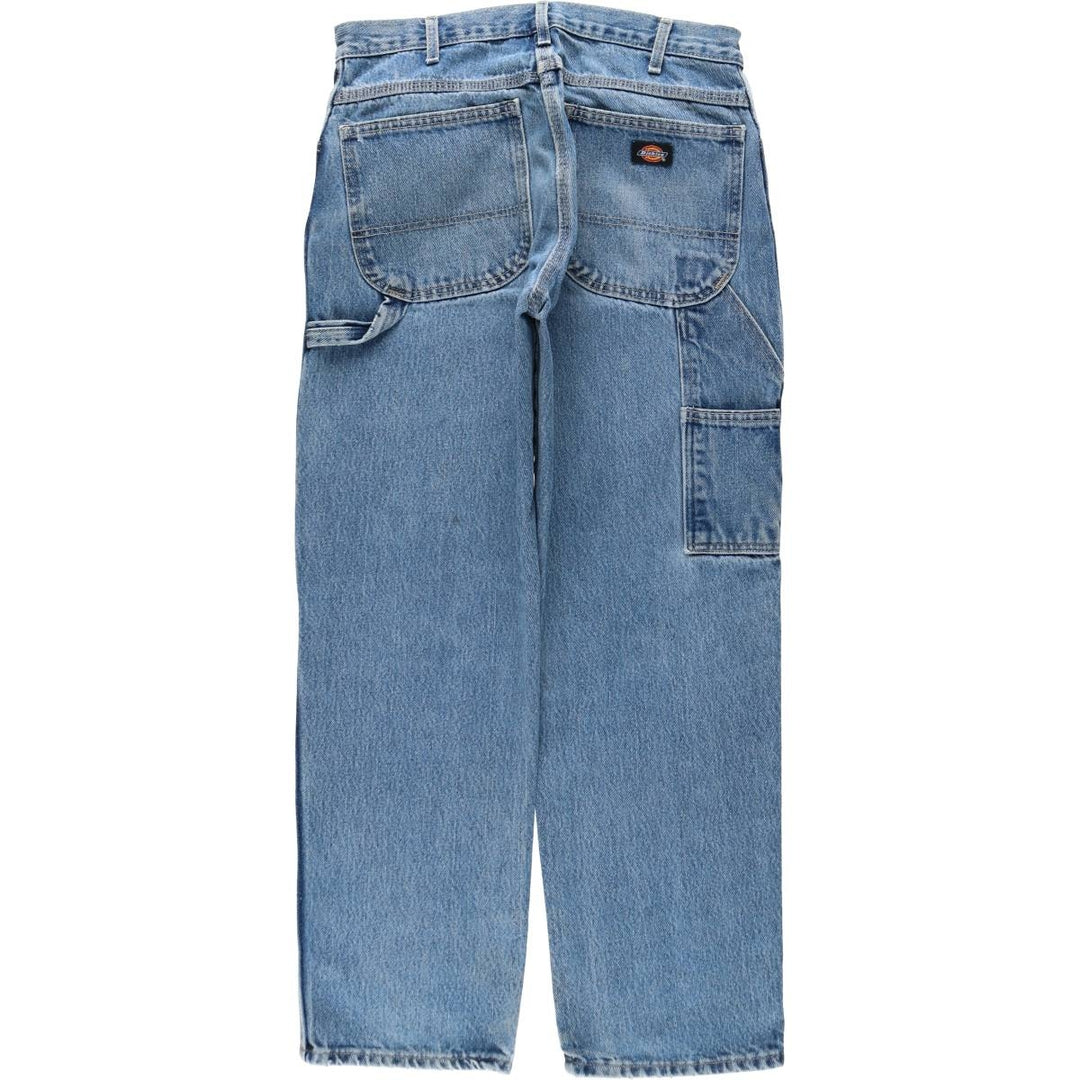 Dickies WORK RELAXED FIT Denim Painter Pants, Men's W32 (approx.) cotton blue type Vintage Second Hand