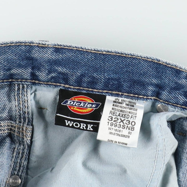 Dickies WORK RELAXED FIT Denim Painter Pants, Men's W32 (approx.) cotton blue type Vintage Second Hand