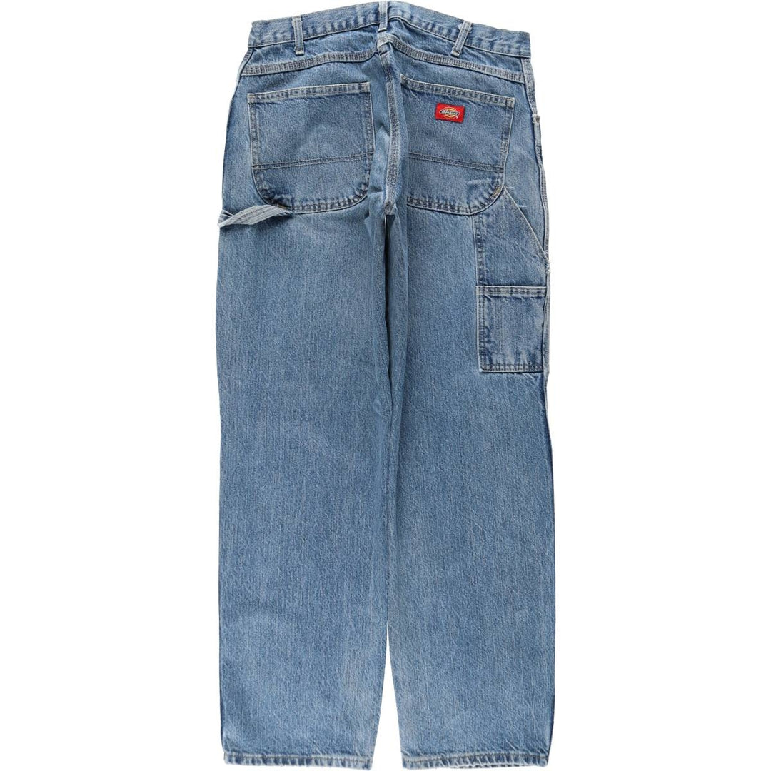 Dickies denim painter pants for men, equivalent to W33 cotton blue type Vintage Second Hand