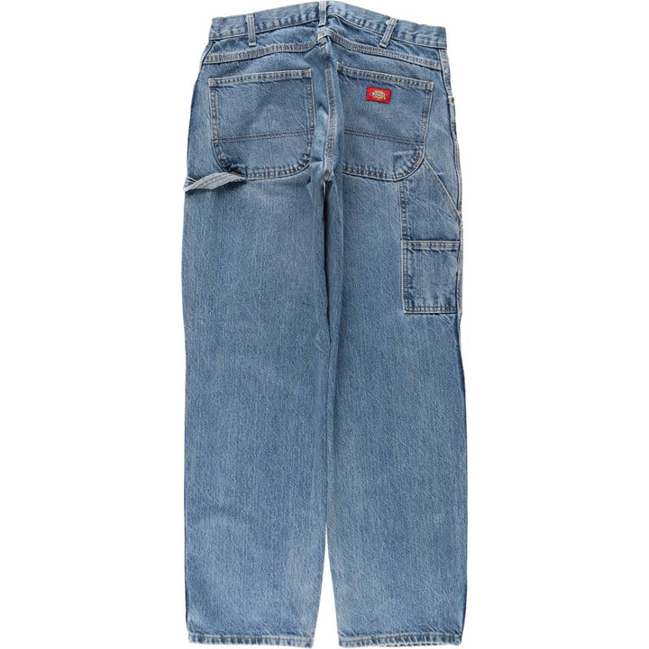 Dickies denim painter pants for men, equivalent to W33 cotton blue type Vintage Second Hand