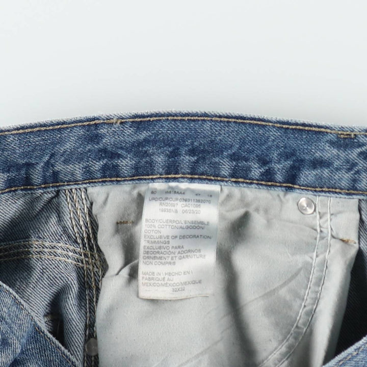 Dickies denim painter pants for men, equivalent to W33 cotton blue type Vintage Second Hand