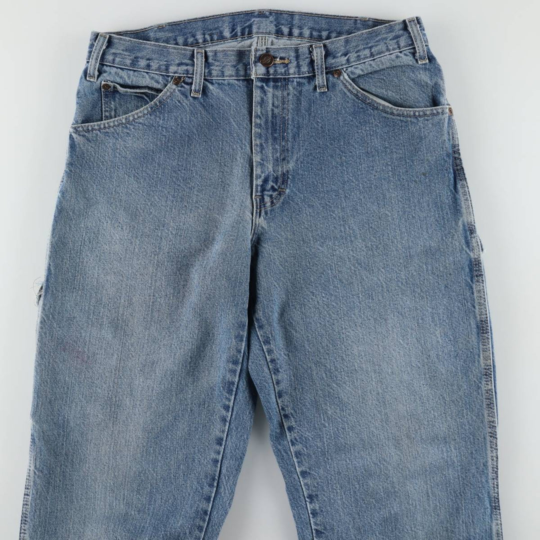 Dickies denim painter pants for men, equivalent to W33 cotton blue type Vintage Second Hand