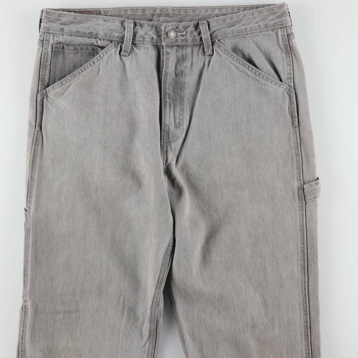 Levi's denim painter pants, men's size W35 (approx.) cotton gray type Vintage Second Hand