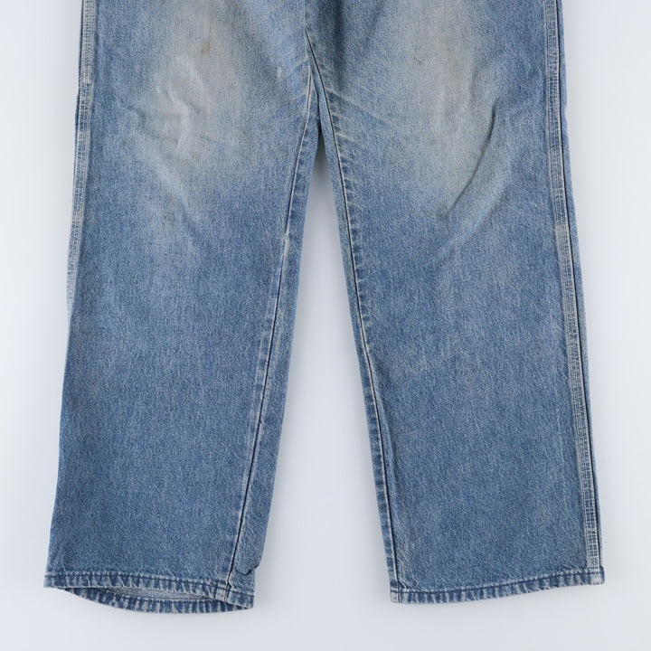 80s-90'S Dickies denim painter pants, made in USA, men's size W34 (approx.), vintage. cotton blue type Vintage Second Hand