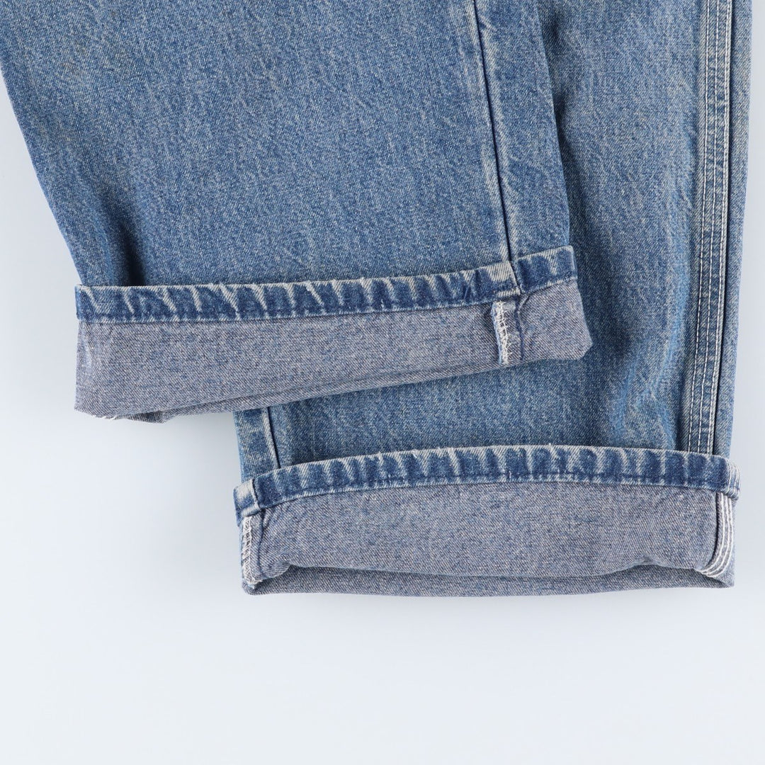 80s-90'S Dickies denim painter pants, made in USA, men's size W34 (approx.), vintage. cotton blue type Vintage Second Hand