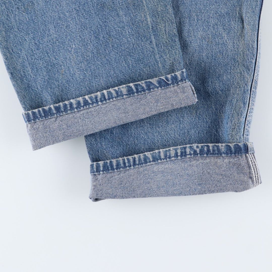 80s-90'S Dickies denim painter pants, made in USA, men's size W34 (approx.), vintage. cotton blue type Vintage Second Hand