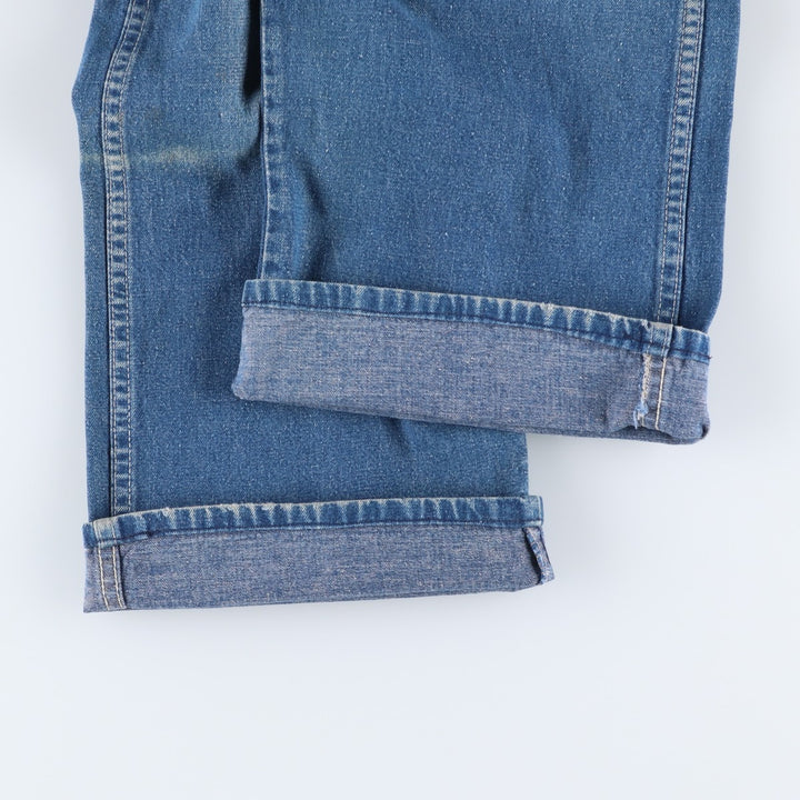 70s-80'S ELY denim painter pants, men's size W30 equivalent, vintage. unclear blue type Vintage Second Hand