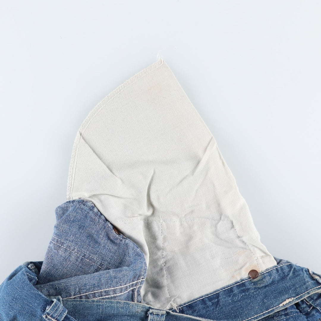70s-80'S ELY denim painter pants, men's size W30 equivalent, vintage. unclear blue type Vintage Second Hand