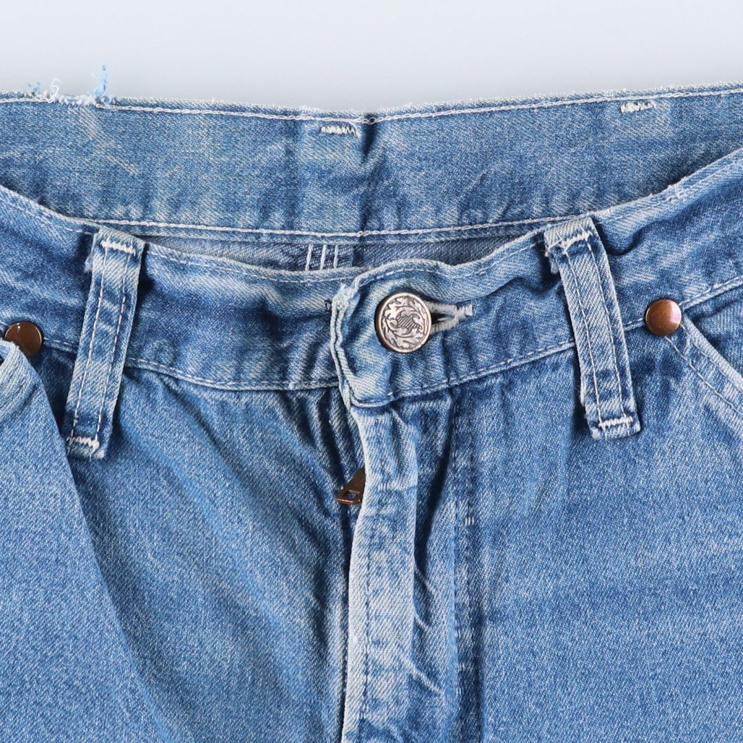 80'S Big Ben denim painter pants, men's size W34 (approx.), vintage. unclear blue type Vintage Second Hand