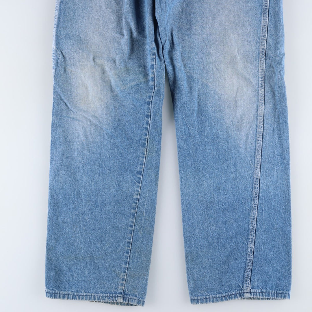 80'S Big Ben denim painter pants, men's size W34 (approx.), vintage. unclear blue type Vintage Second Hand