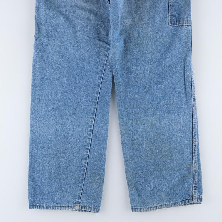 80'S Big Ben denim painter pants, men's size W34 (approx.), vintage. unclear blue type Vintage Second Hand