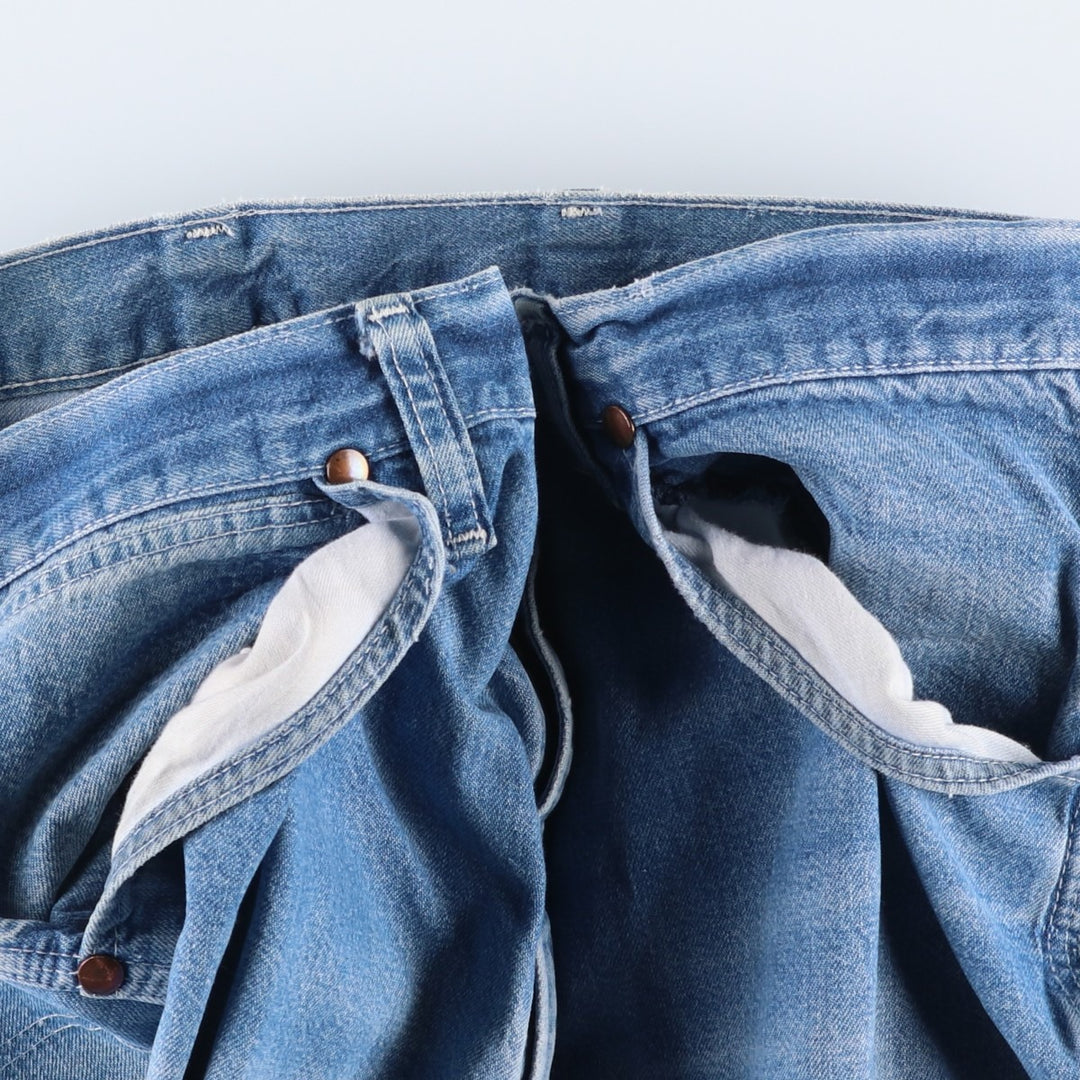 80'S Big Ben denim painter pants, men's size W34 (approx.), vintage. unclear blue type Vintage Second Hand