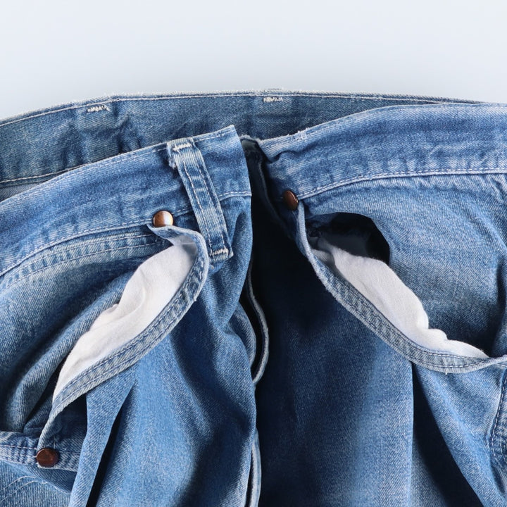 80'S Big Ben denim painter pants, men's size W34 (approx.), vintage. unclear blue type Vintage Second Hand